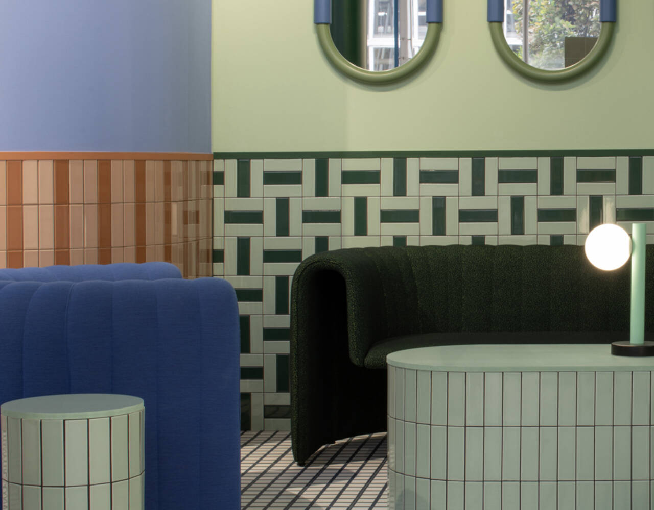 modern subway interior