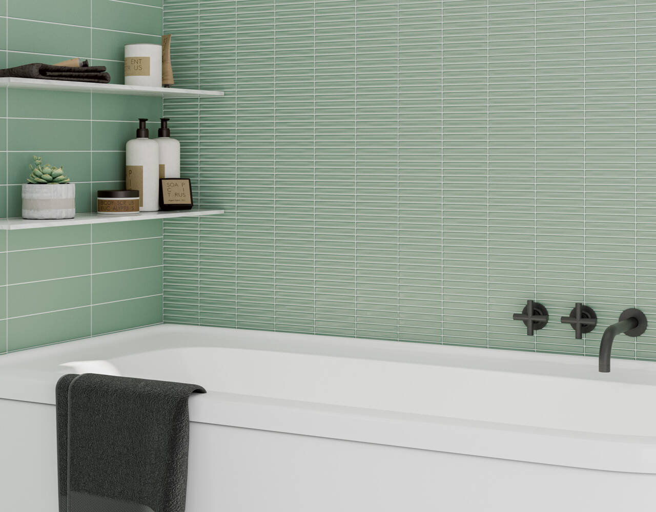 dimensional ceramic tile wall art