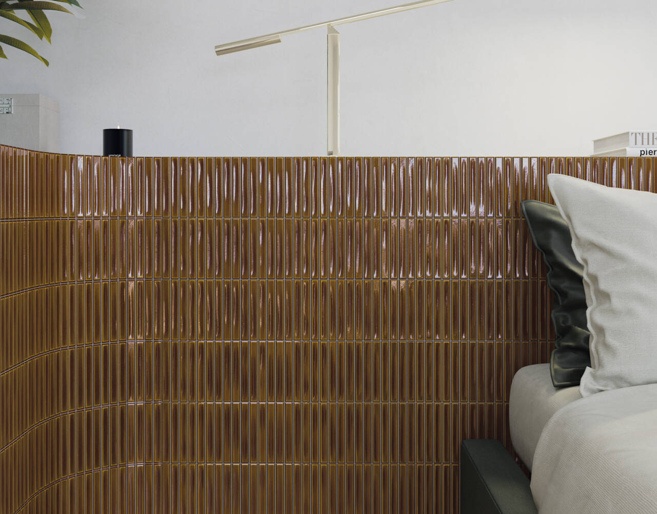 dimensional ceramic tile wall art