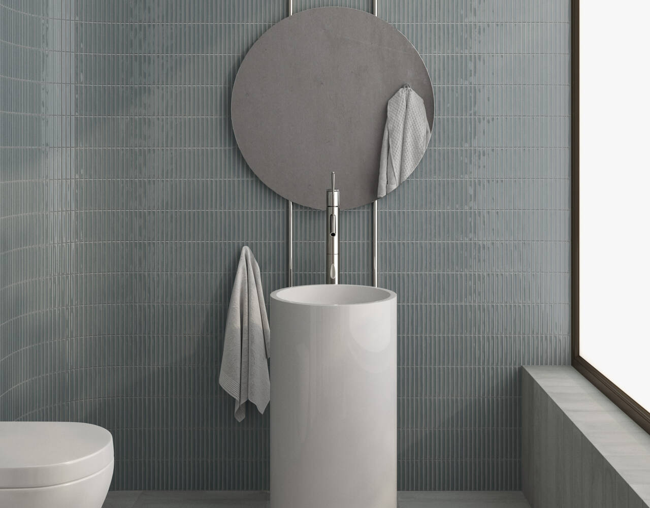 dimensional ceramic tile wall art