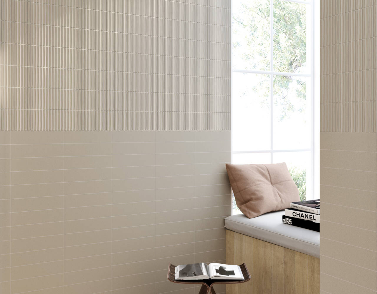 dimensional ceramic tile wall art