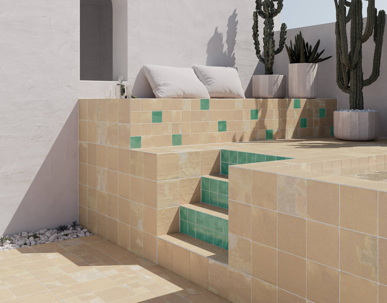 Versatile terracotta look tiles