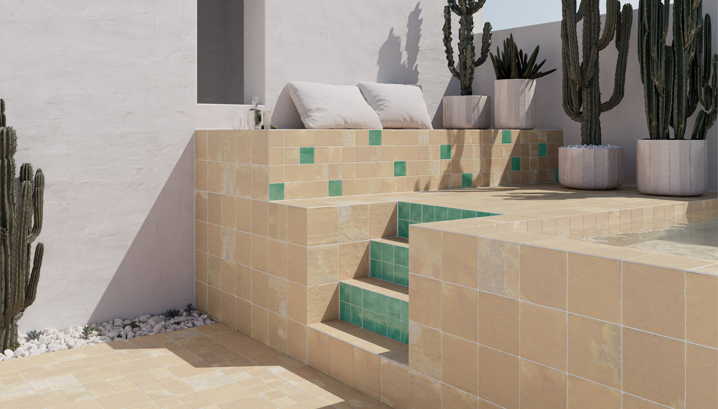 Versatile terracotta look tiles