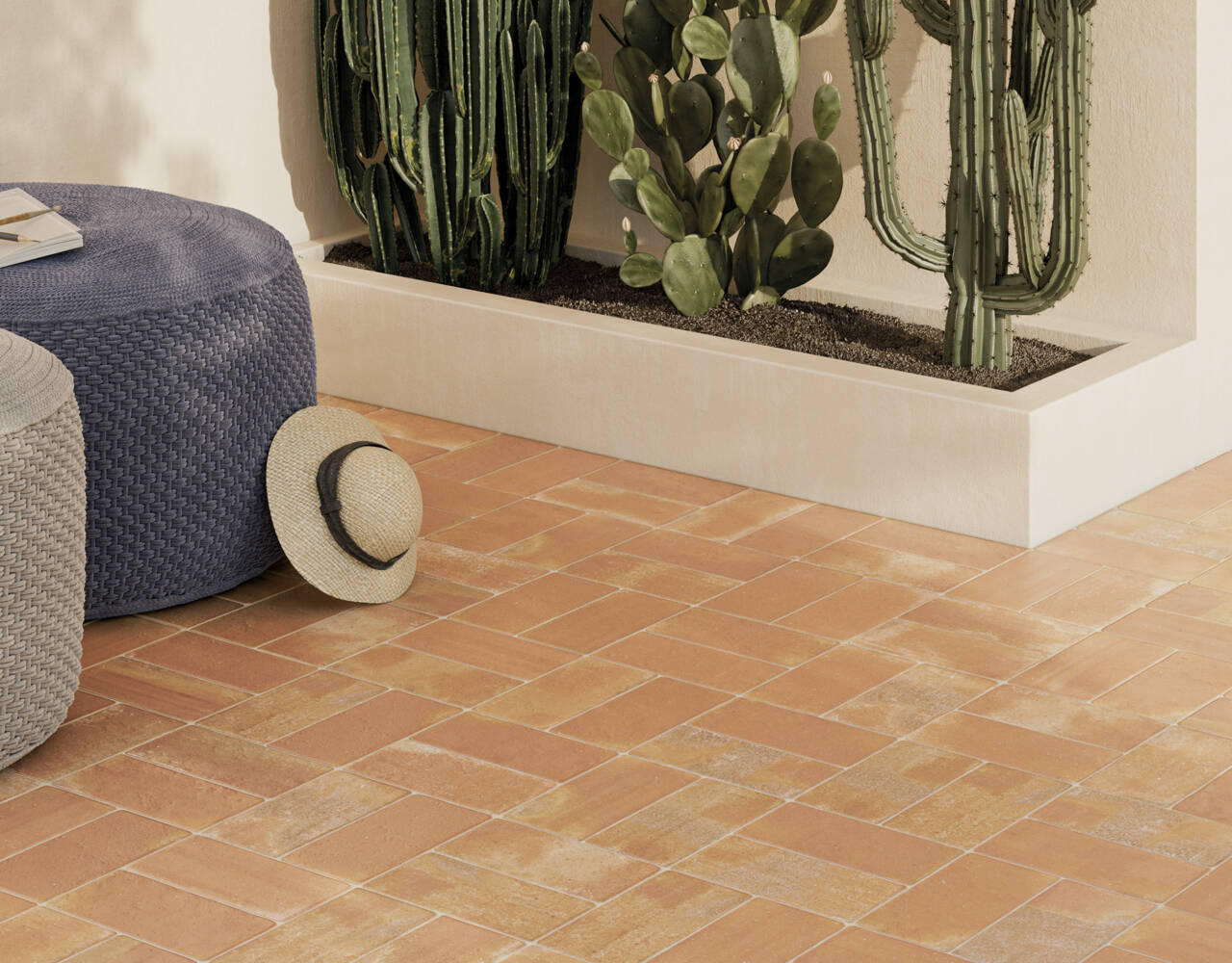 Versatile terracotta look tiles