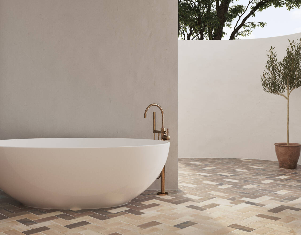 Versatile terracotta look tiles