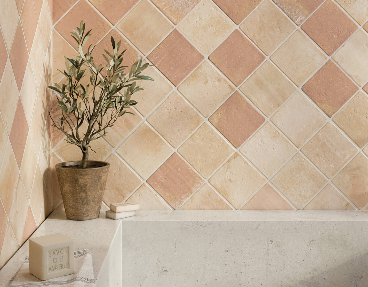 Versatile terracotta look tiles