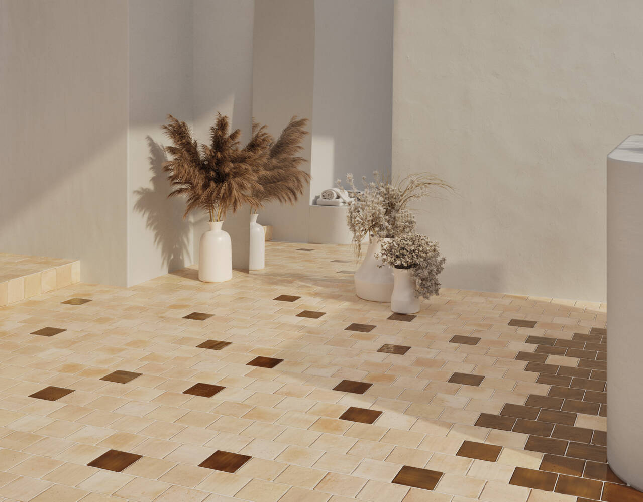 Versatile terracotta look tiles