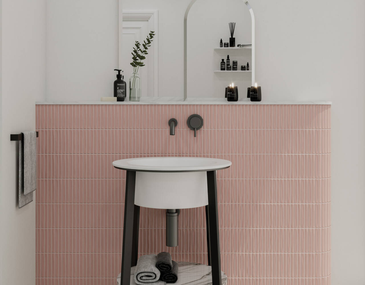 dimensional ceramic tile wall art