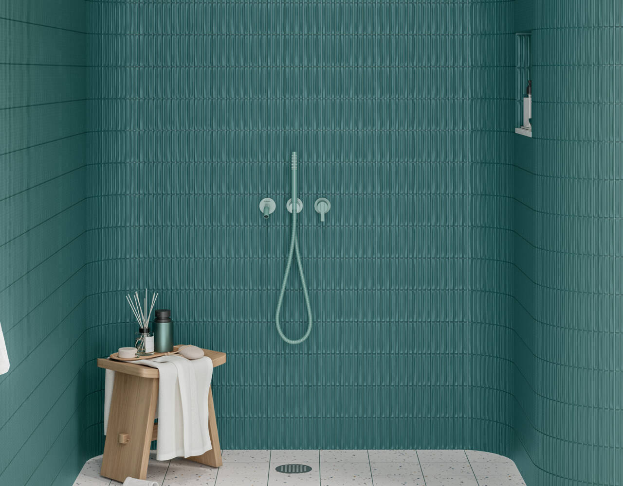 dimensional ceramic tile wall art