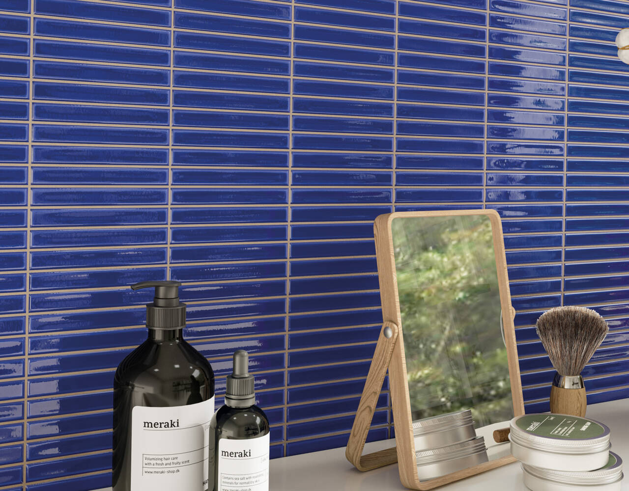 dimensional ceramic tile wall art