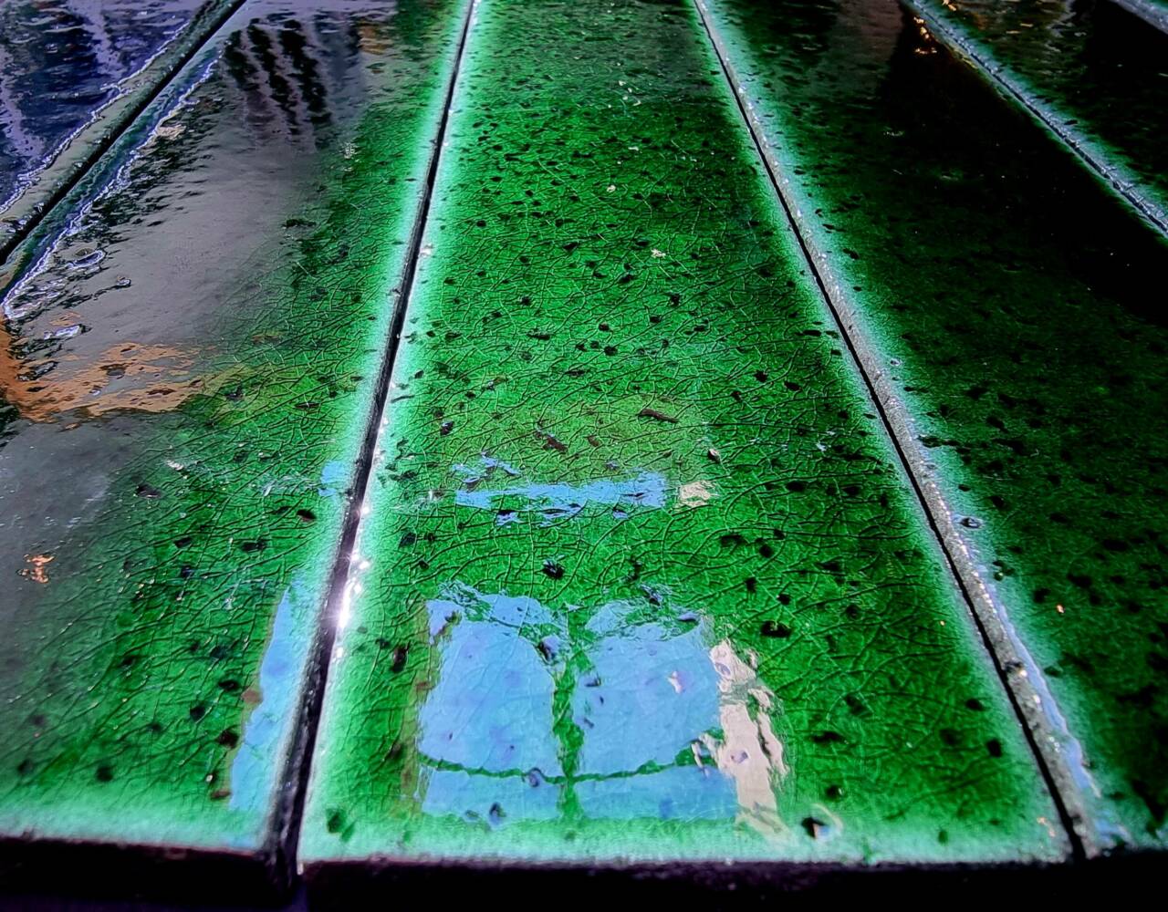 art deco ceramic tile