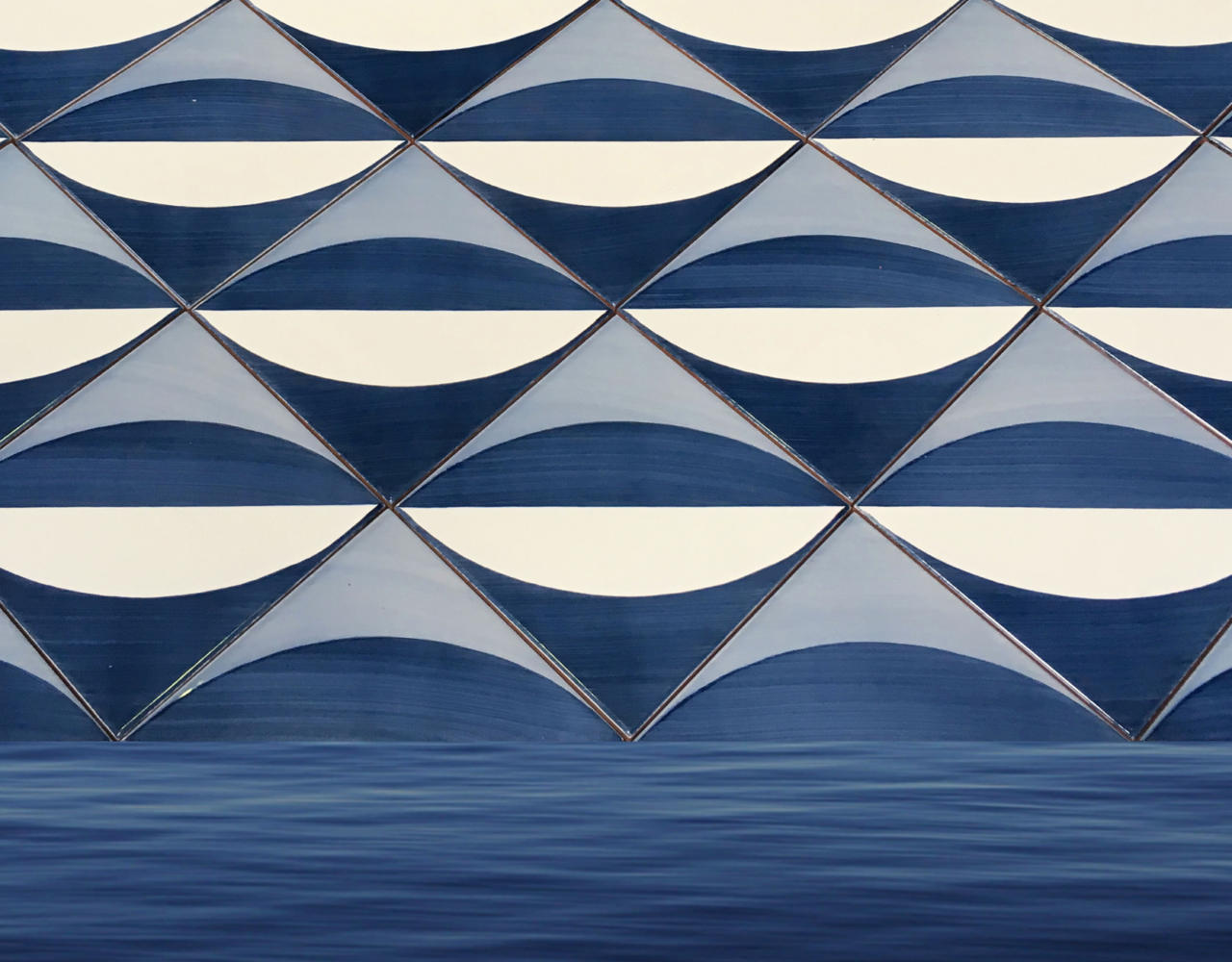 large decorative ceramic tile wall art