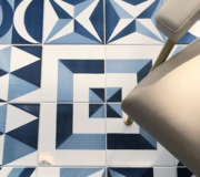 large decorative ceramic tile wall art