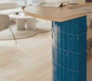 travertine tile interior