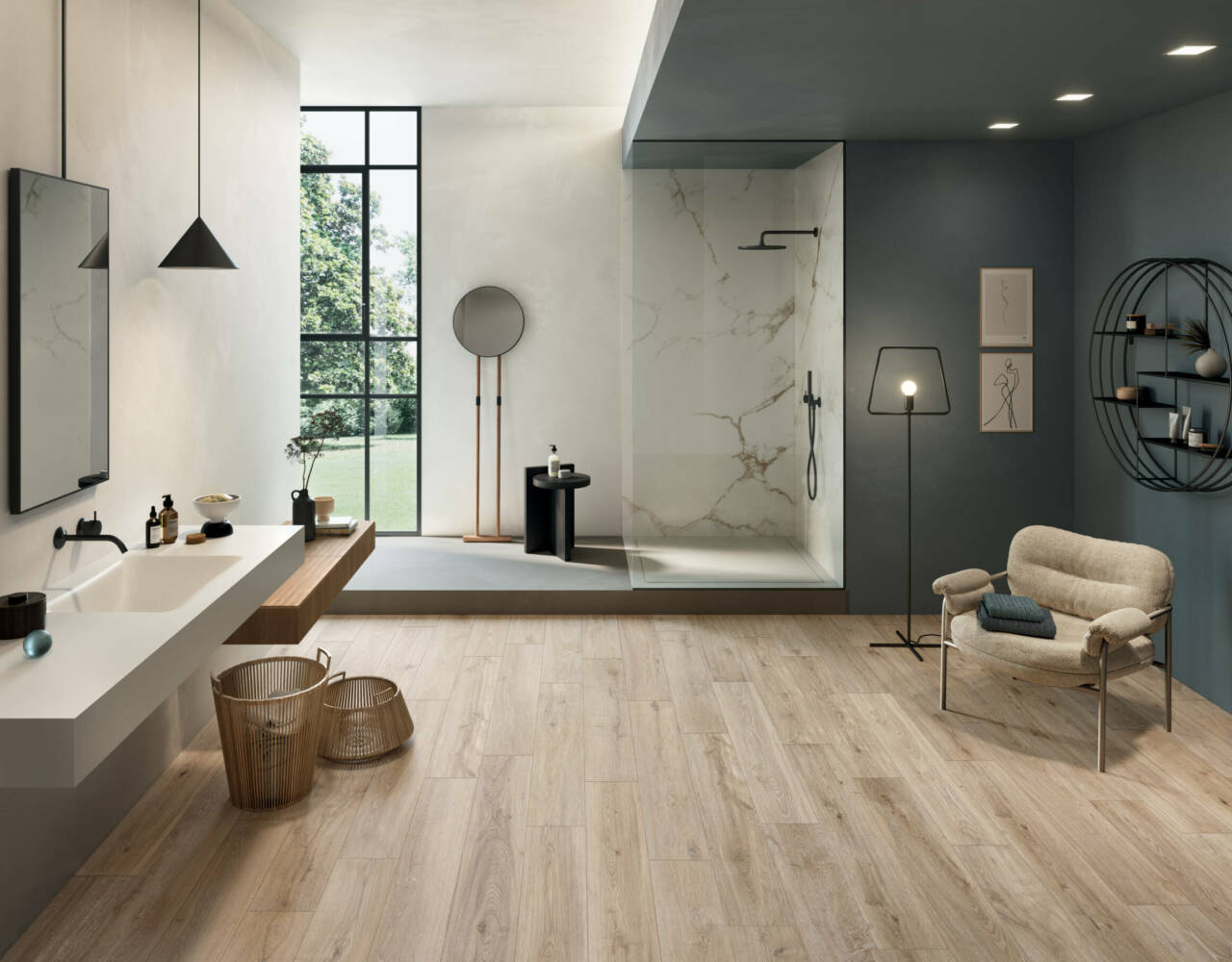 wood look porcelain tile