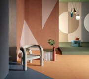 pastel colored wall tile