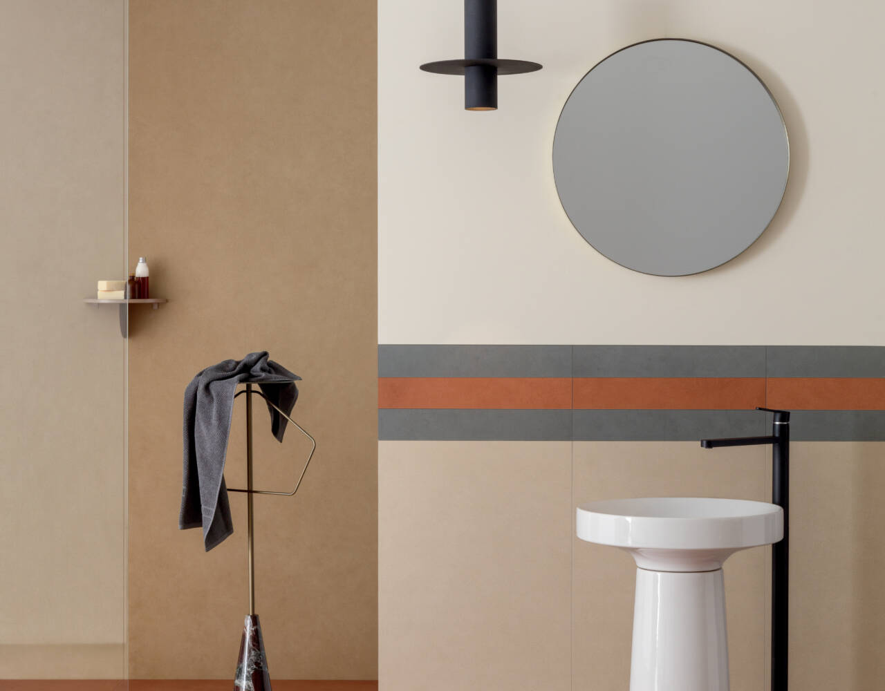 pastel colored wall tile