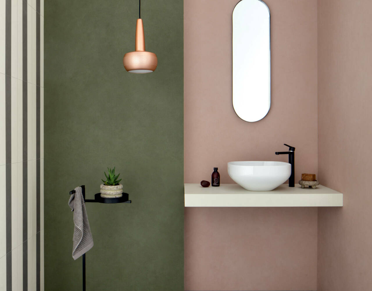 pastel colored wall tile