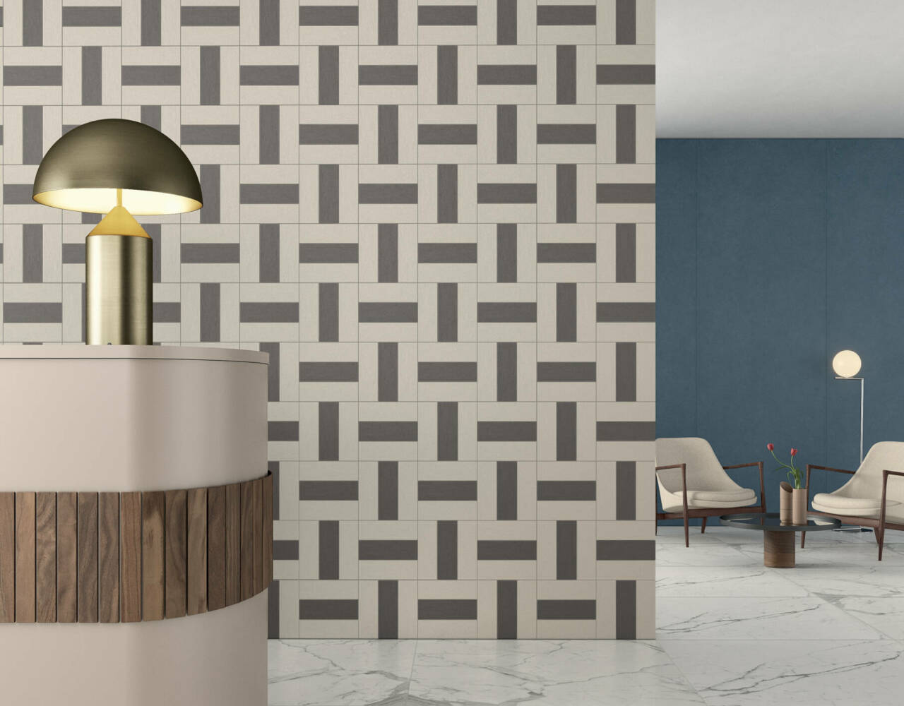 pastel colored wall tile