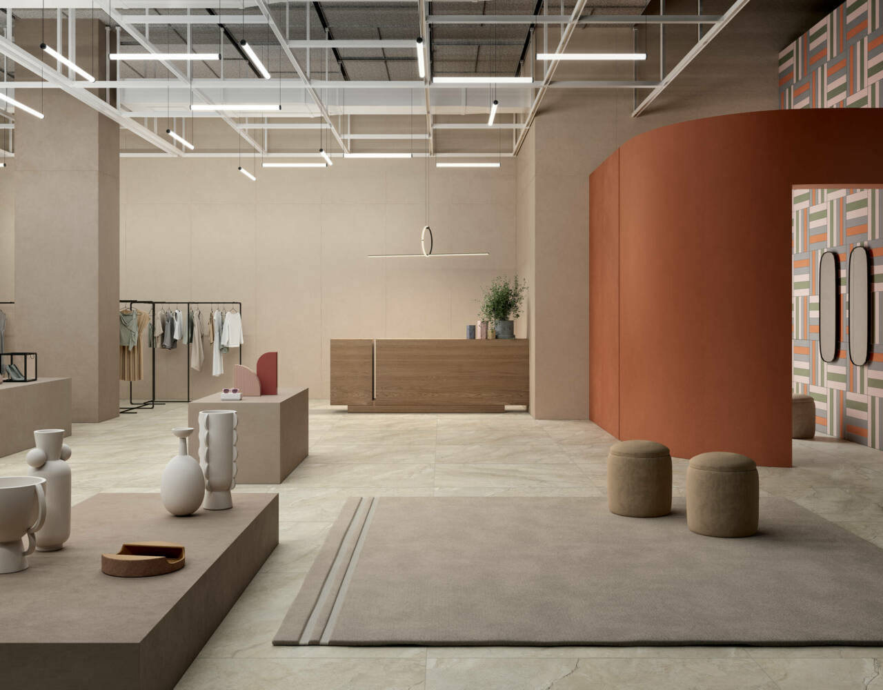 pastel colored wall tile