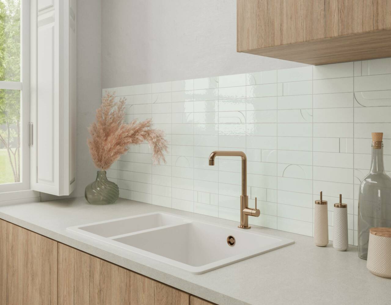 travertine tile interior