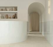 travertine tile interior