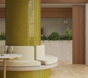 travertine tile interior